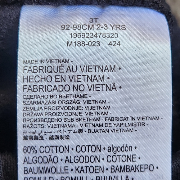 NIKE Toddler Joggers Size 3T Black Cotton Kids Pants - Picture 4 of 10